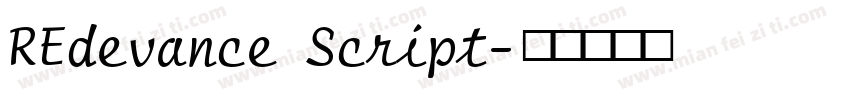 REdevance Script字体转换